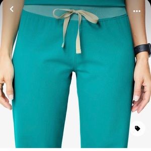 Figs Scrub pants: Livingston basic scrub pants size small, teal